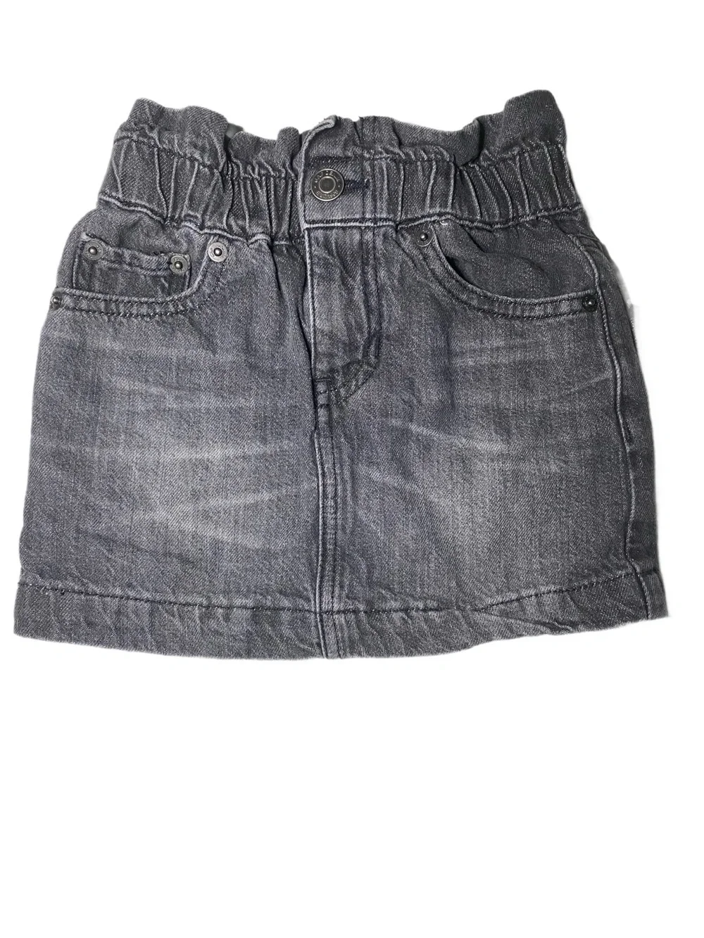 GAP Black Wash High Waist Jean Skirt Girls Size XS (4-5)